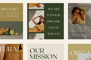 Gaia Natural Canva IG Template