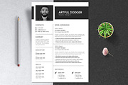 Minimal Resume Layout, a Resume Template by ContestDesign (Thumbnail 1 of 5)