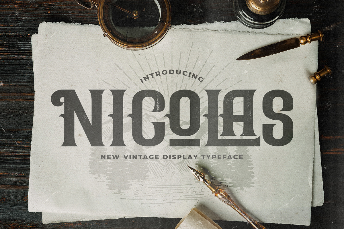Nicolas - Victorian Style Font, a Blackletter Font by StringLabs (Photo 1 of 12)