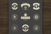 36 Restaurant Logos and Badges, a Branding & Logo Template by Vasya Kobelev (Thumbnail 5 of 19)