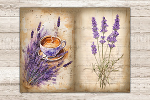 Lavender Junk Journal Pages