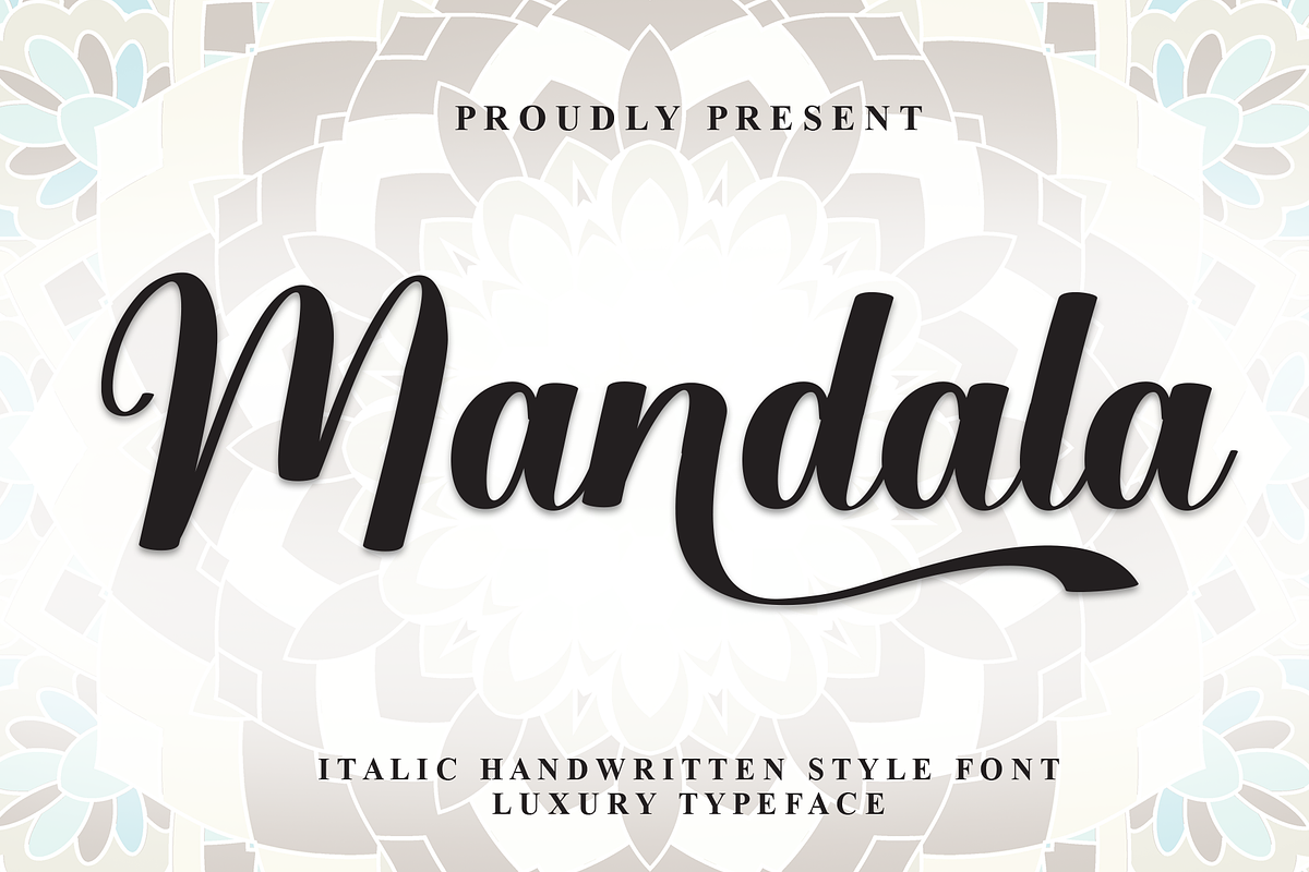 Mandala | Script Font, a Handwritten Font by Scratchones (Photo 1 of 9)