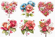 Whimsical Valentine’s Day Flowers, an Illustration by Craft Nest (Thumbnail 7 of 11)