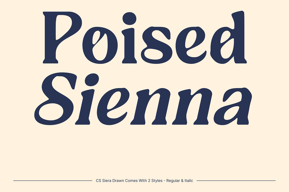 CS Siera Drawn, a Serif Font by Craft Supply Co. (Photo 3 of 8)