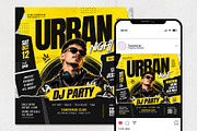 Urban Night DJ Party Flyer Template, a Flyer Template by Tarommir (Thumbnail 2 of 3)