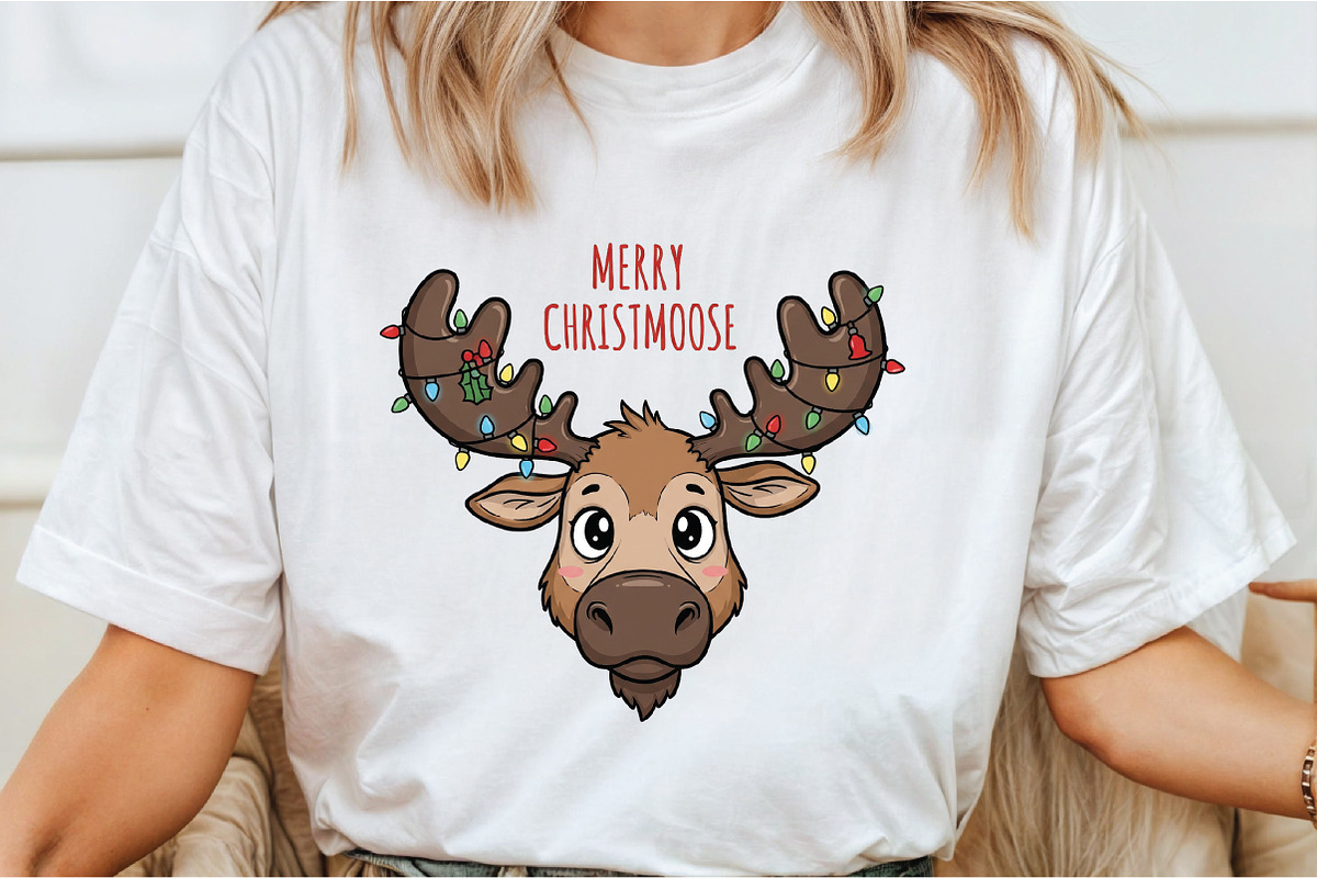 Merry ChristMoose Christmas PNG, an Illustration by Libby Wishes (Photo 4 of 5)