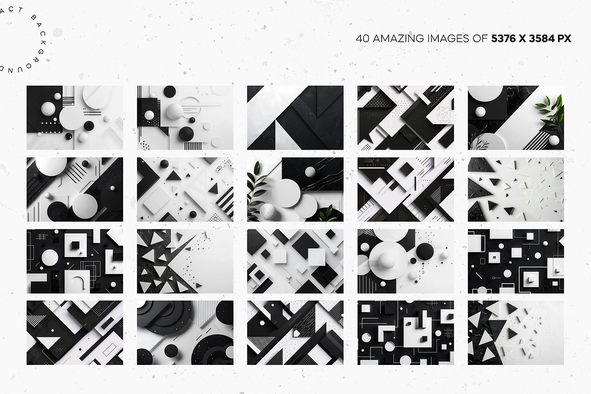 Black&White 3D Geometric Backdrops, an Abstract Photo by Lumeno (Photo 2 of 5)