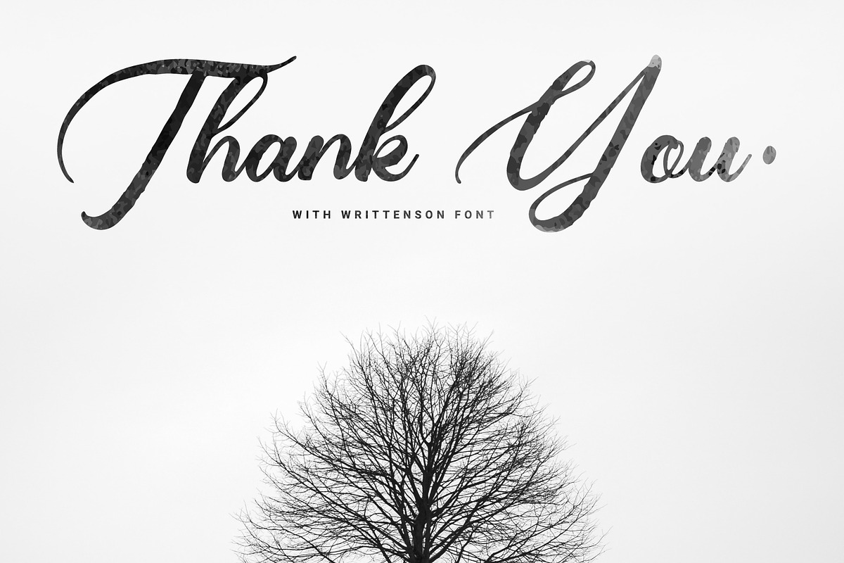 Writtenson - Rough Script Font, a Script Font by Prioritype Co (Photo 8 of 8)