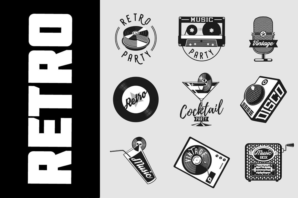 Black Pack. Vector design elements., an Education Illustration by ne2pi (Photo 4 of 6)