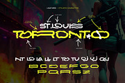 Glockr - Broken Cyberpunk Font, a Sans Serif Font by AaType. (Thumbnail 4 of 6)