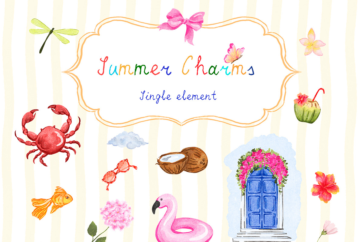Summer Charms. Whimsical graphic, an Object Graphic by ma_i_vi (Photo 5 of 9)