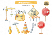 Kids Construction Clipart, an Illustration by TatiMockup (Thumbnail 4 of 5)