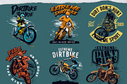 extreme Dirtbike motocross bundles, a Sport Illustration by The BolzStudio (Thumbnail 2 of 10)