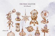 Star Magic Watercolor Collection, a Decorative Illustration by Yakovleva Margarita (Thumbnail 3 of 11)