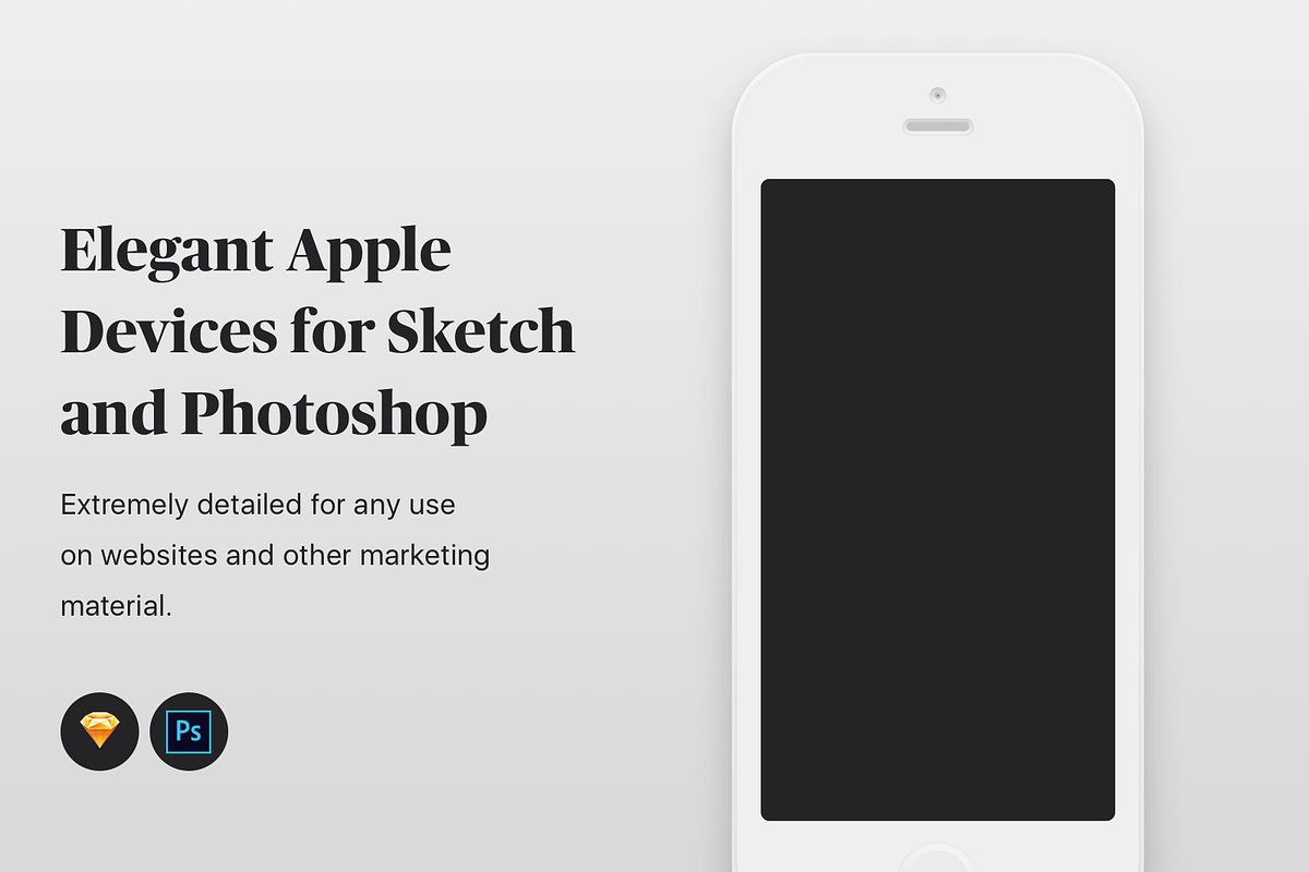 Mockups Bundle Sketch & Photoshop, an iPhone Mockup by Technopathy (Photo 5 of 9)