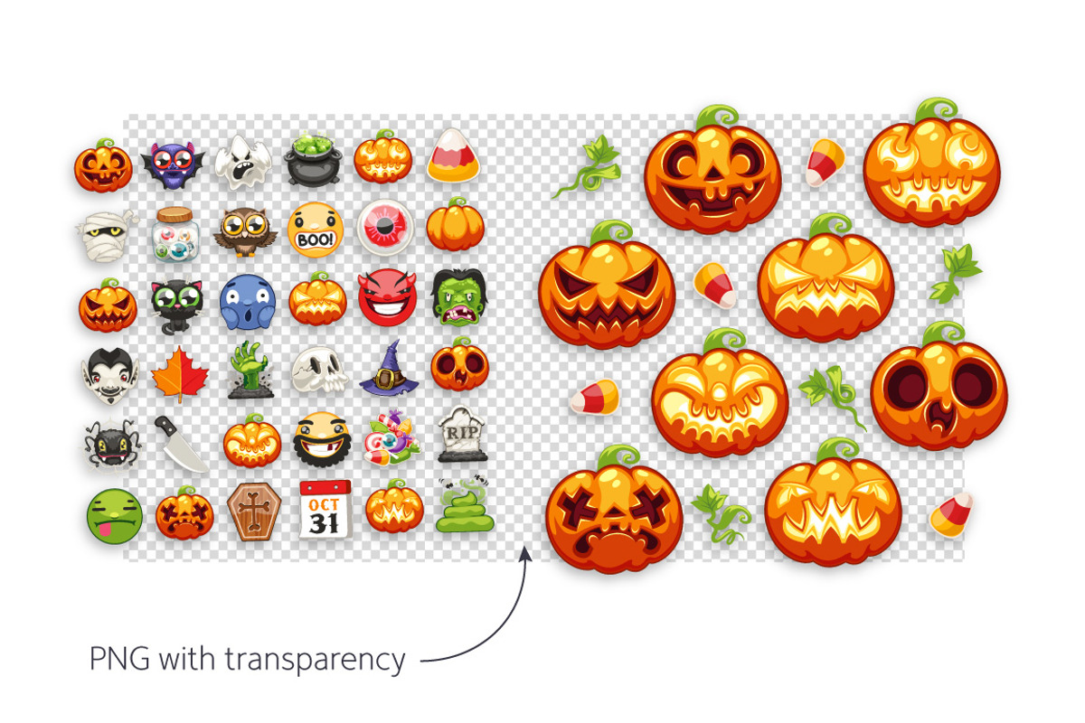 Halloween Emojis Set, an Emoji Icon by Voysla's Shop (Photo 5 of 6)