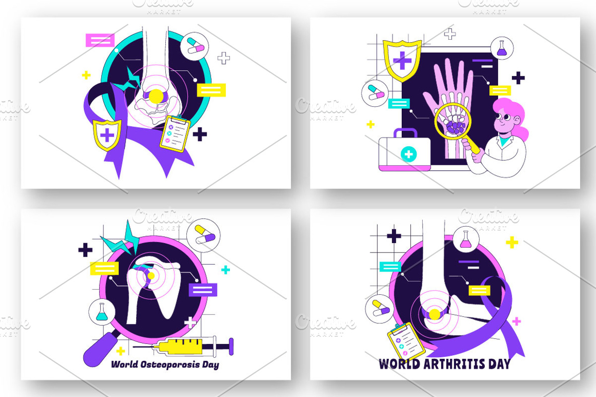 10 World Arthritis Day Illustration, a Healthcare Illustration by denayunebgt (Photo 3 of 4)