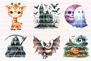Cute Halloween Clipart, an Illustration by CreationArt (Thumbnail 4 of 5)
