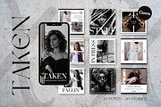 CANVA | Taken Social Media Pack, a Social Media Template by 9inchideas (Thumbnail 1 of 8)