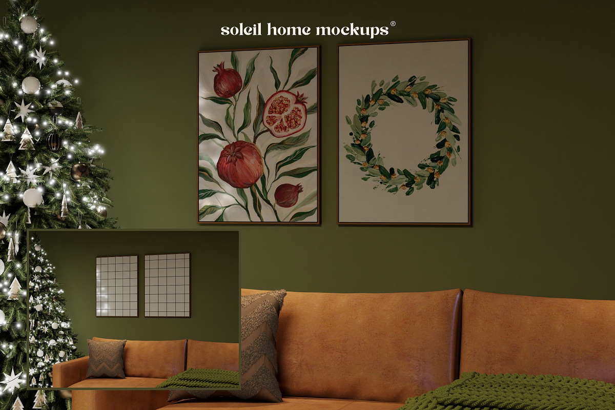 DREAMY | Christmas Frame Mockup Set, a Household Mockup by SoleilHomeMockups (Photo 8 of 11)