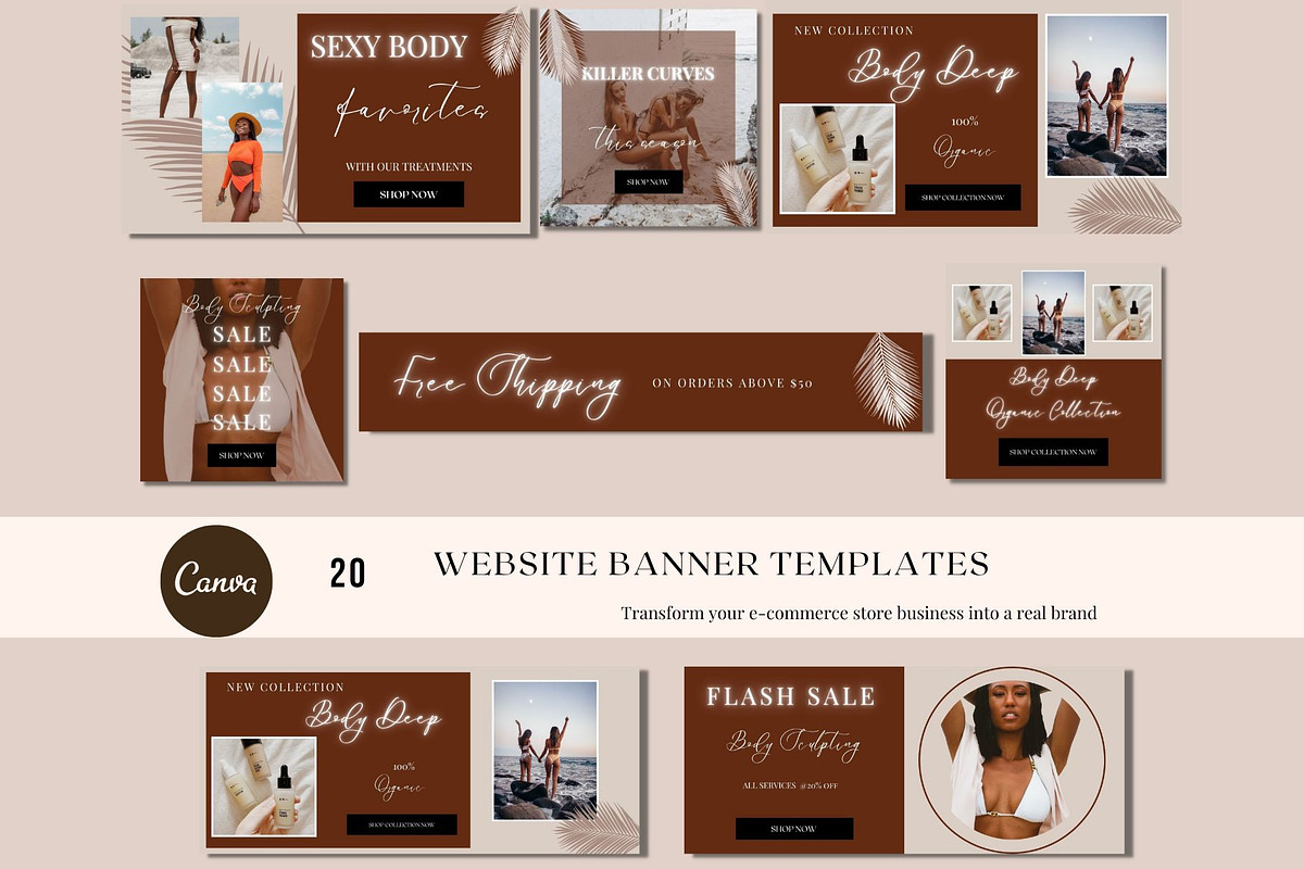Canva Website Banner Templates -Bold