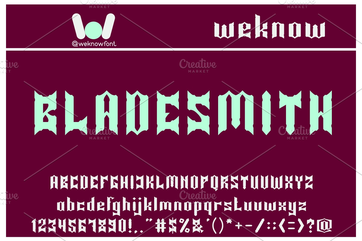 Knight of light font, a Font by weknow (Photo 4 of 5)