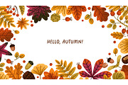 Autumn leaves. Fall set, backgrounds, a Seasonal Illustration by Good Studio (Thumbnail 9 of 13)