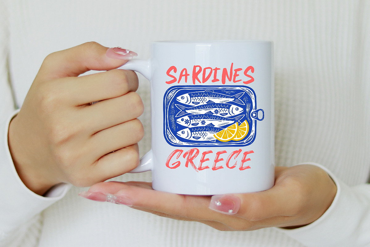 Summer Sardines Greece PNG, a Seasonal Illustration by Canvas Craft (Photo 5 of 7)