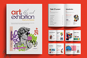 Art Exhibition Portfolio Layout, a Brochure Template by MightyDesign (Thumbnail 1 of 6)