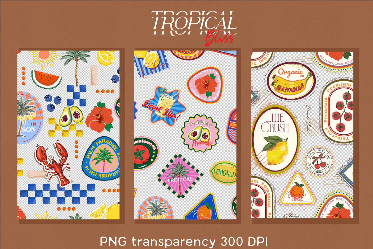 Tropical Bliss, a Pattern Graphic by MSNTY STUDIOX (Photo 7 of 31)