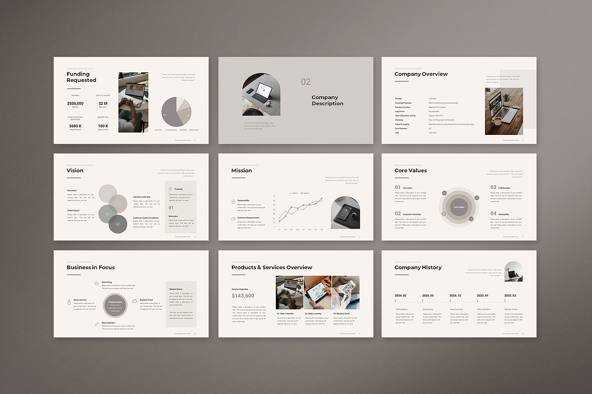 Business Plan Presentation Template, a Presentation Template by CreativityForest (Photo 5 of 13)