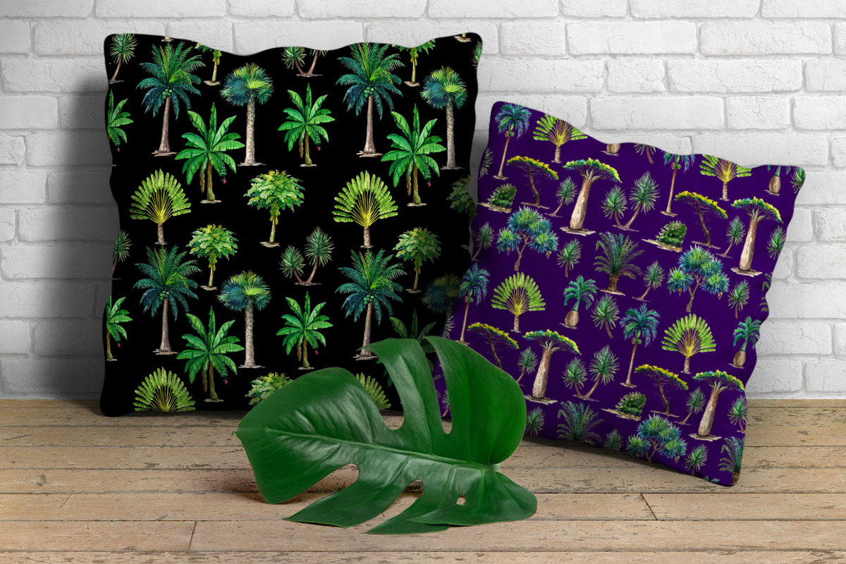 Watercolor Exotic Trees, an Illustration by Graphobia (Photo 8 of 11)