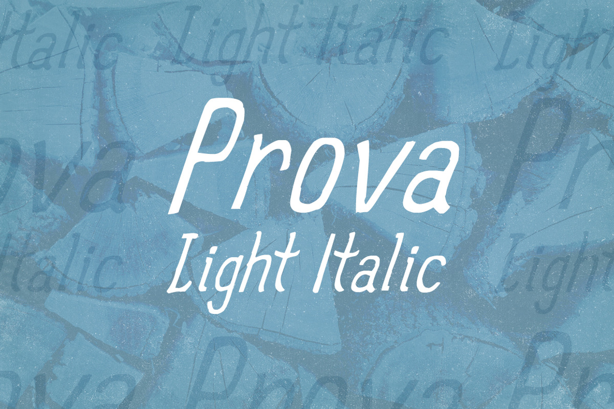 Prova Light & Light Italic preview 7