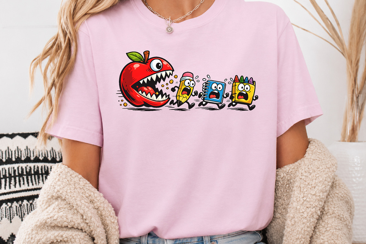Funny Back to School Monster Apple, a Seasonal Illustration by Rose Art (Photo 4 of 5)