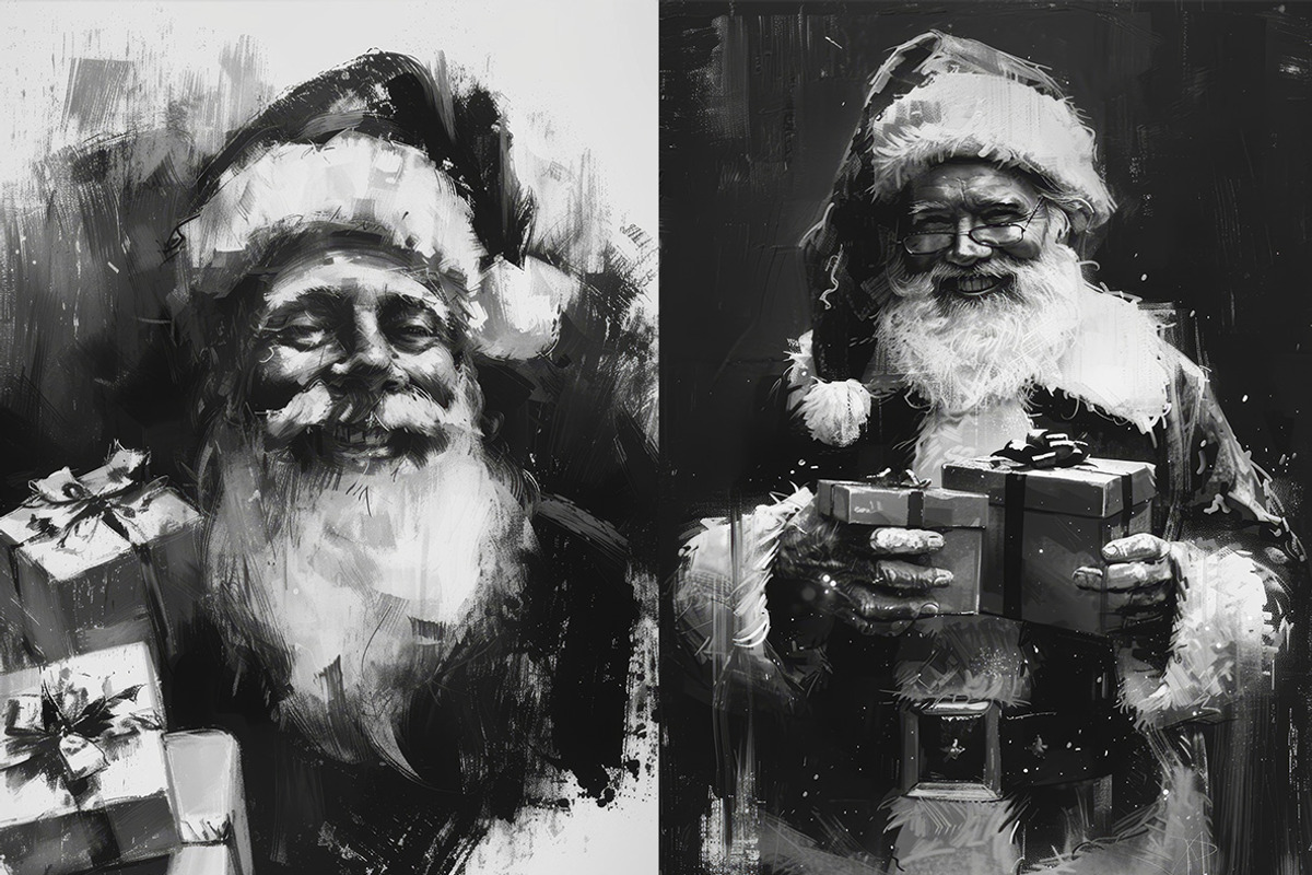 Dark Christmas - 141 images, a Seasonal Illustration by Handmadefont (Photo 19 of 19)