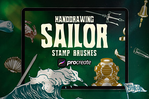 Dansdesign Sailor Element Brush Stam