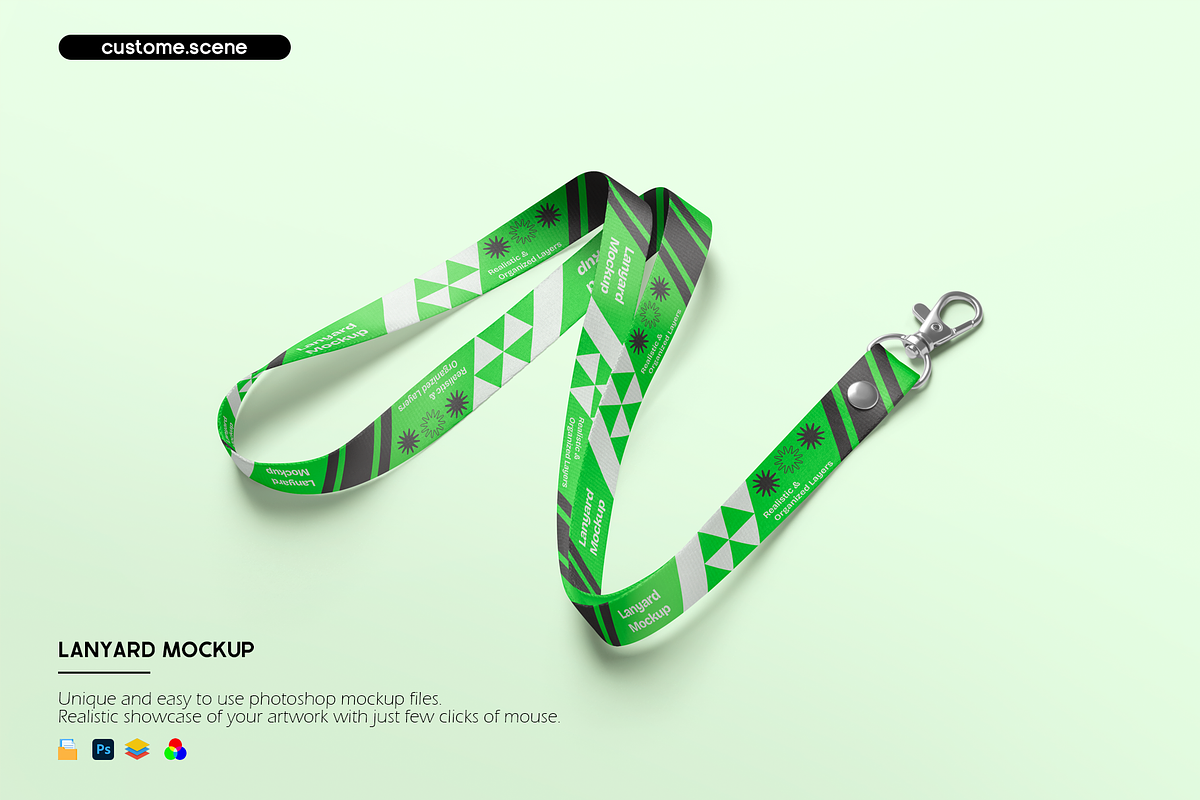 Lanyard Mockup, an Advertising Mockup by Custom.scene (Photo 1 of 6)