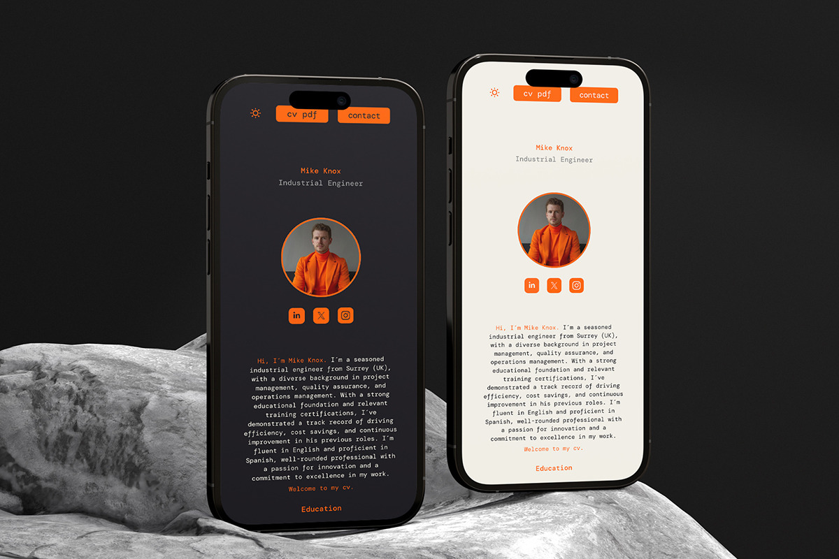 Knox - Resume Framer Template, a Landing Page Template by Salomon Studio (Photo 5 of 8)