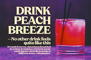 Peach Crush Serif Typeface, a Serif Font by Fenotype (Thumbnail 3 of 16)