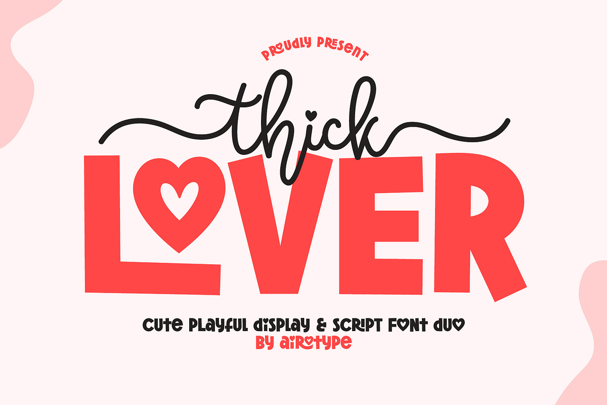 Thick Lover - Cute Font Duo, a Handwritten Font by Airotype (Photo 1 of 12)