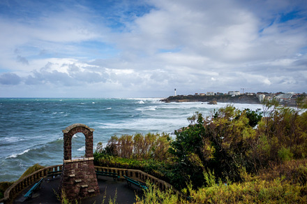 Seaside and beach of the city of Biarritz, a Nature Photo by GoodGoods