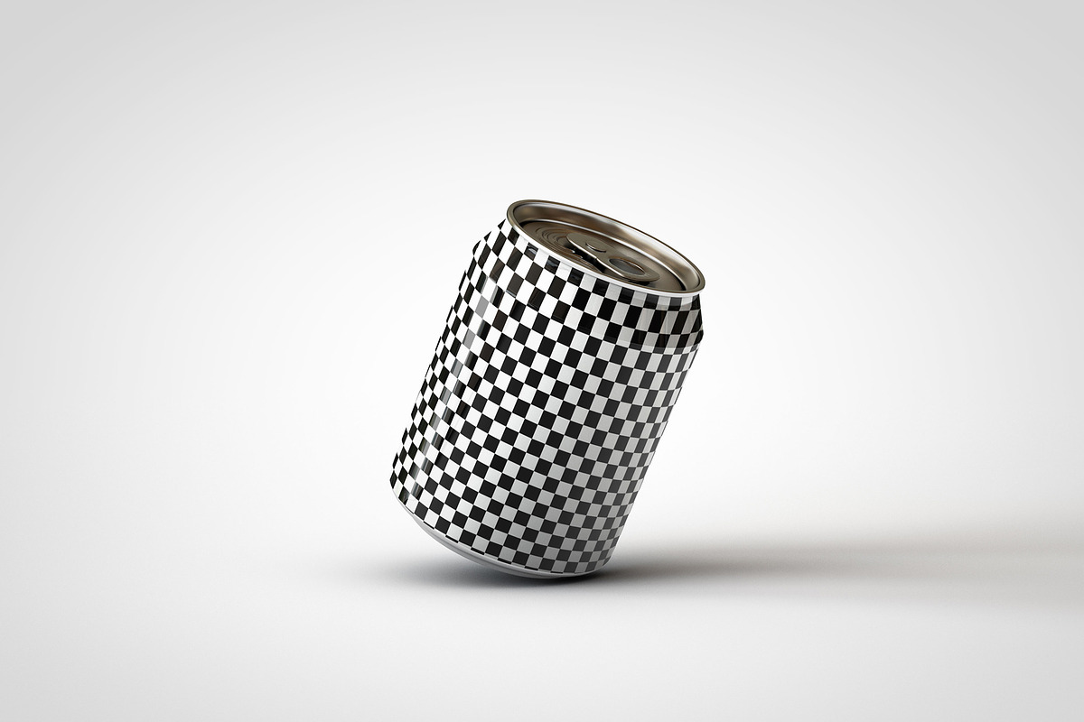 Mini Soda Can | Beer Can Mock-Up V3, a Household Mockup by TSOBG (Photo 11 of 15)