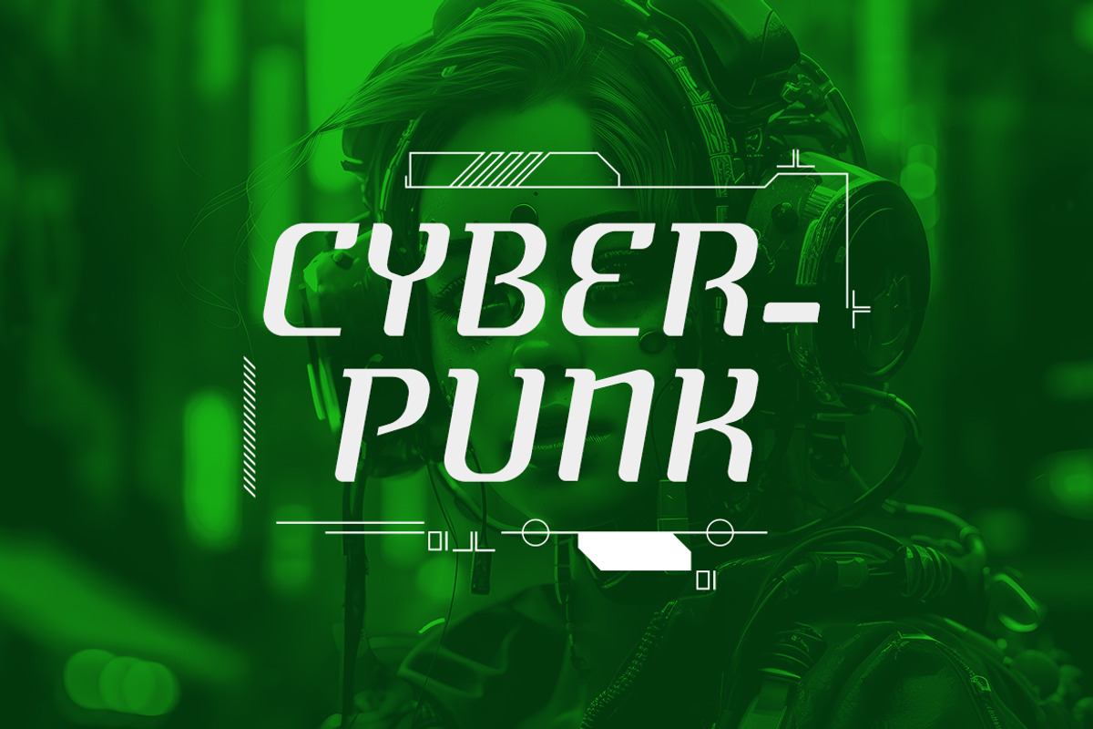 Cyberhouse Futuristic Display Font, a Serif Font by UICreative (Photo 9 of 13)