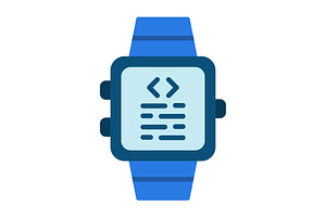 Smartwatch Flat Icon, an Icon by Pexelpy