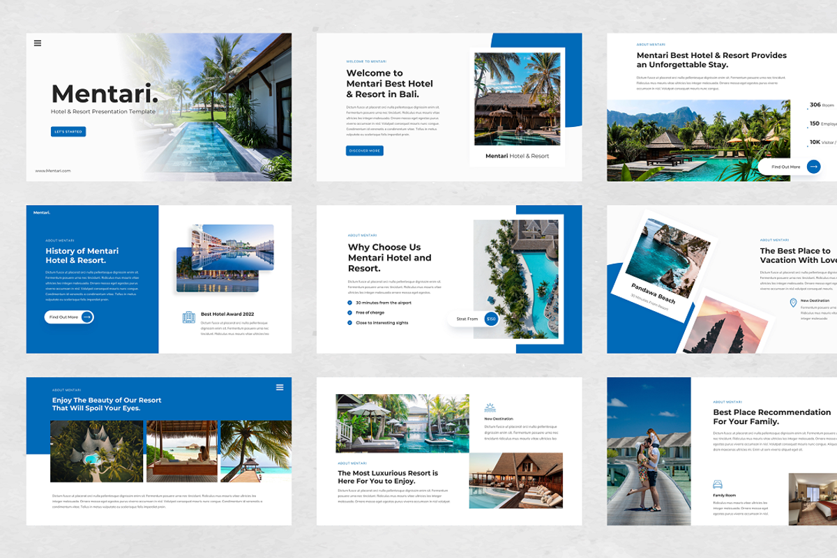 Mentari Hotel & Resort Google Slide, a Presentation Template by Biwarastudio (Photo 2 of 5)