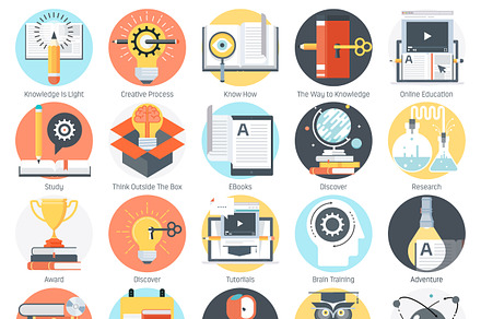 Education theme icon set preview 4