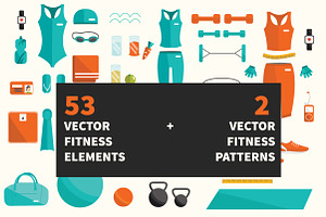 53 fitness elements + 2 patterns.