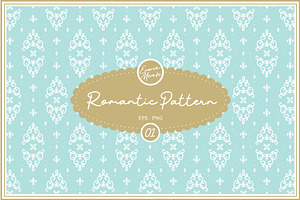 Romantic Pattern 01 Royal Tiffany