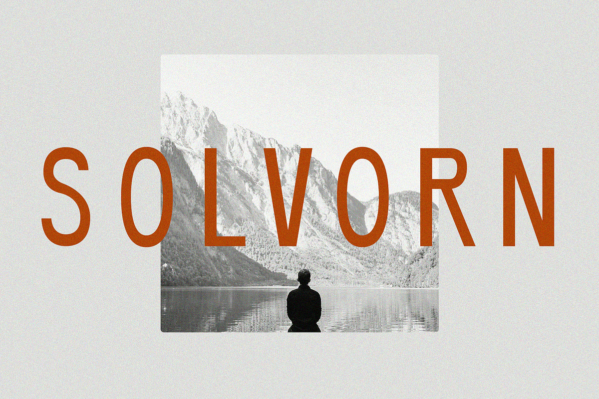 Solvorn | Tall + Quirky Sans Serif, a Sans Serif Font by Blythe Green (Photo 1 of 6)