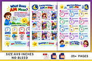 AM/PM Clock Challenge, a Stationery Template by Designmela01 (Thumbnail 4 of 6)